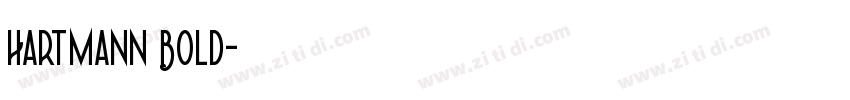 Hartmann Bold字体转换